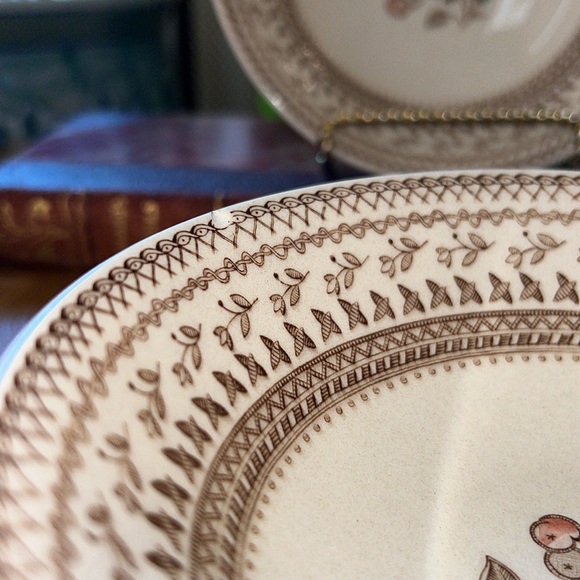 Vintage Johnson Bros Fruit Sampler Bowl Set Staffordshire Old Granite England - Picture 7 of 10